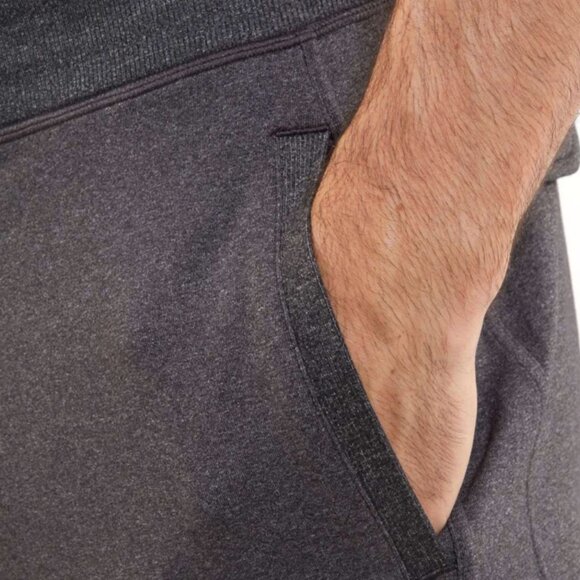 Lululemon Kung Fu Pant Sz M x 34” Heathered Black Grey Casual Lounge Travel - Picture 2 of 9